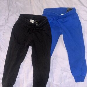 Kids Black and Blue Jogger Pants